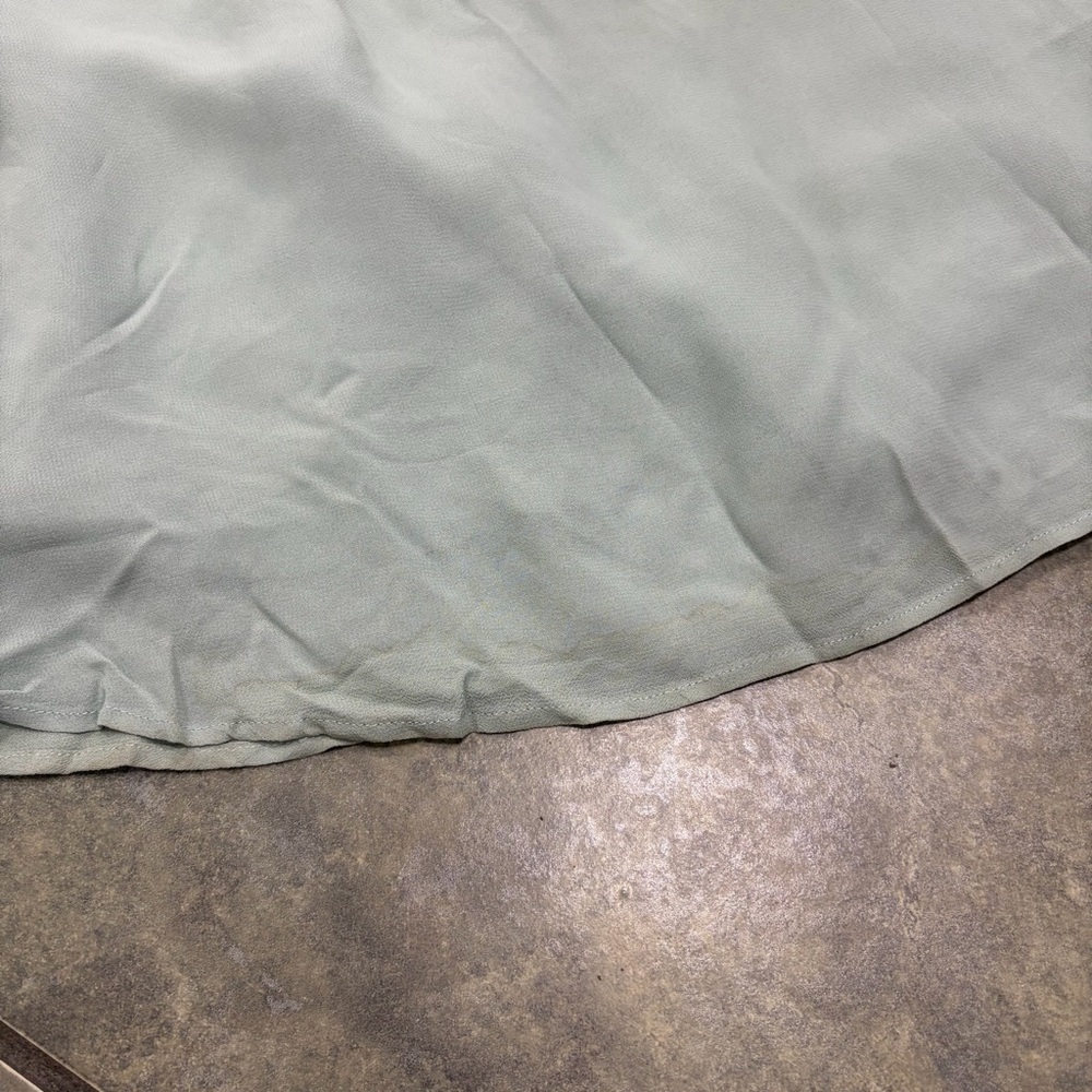 Reformation Celadon Green Blue Westerly Tie Strap Maxi Gown Dress Sz 10 Wedding - Picture 15 of 16